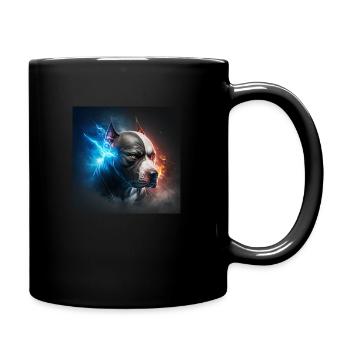 Pitbull Kollektion #06 - Tasse einfarbig - Schwarz - Rechts
