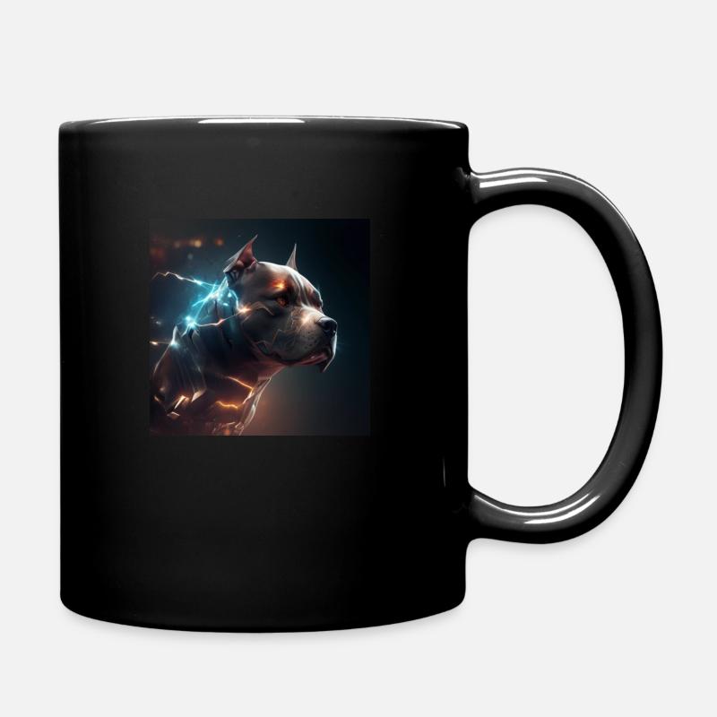Pitbull Kollektion #08 - Tasse einfarbig - Schwarz
