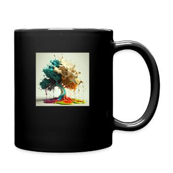 Arbre Fondant - Mug uni - noir - Droite