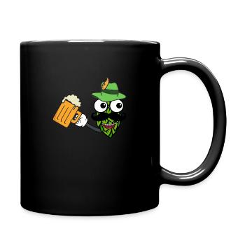 Beer Man - Tasse einfarbig - Schwarz - Rechts