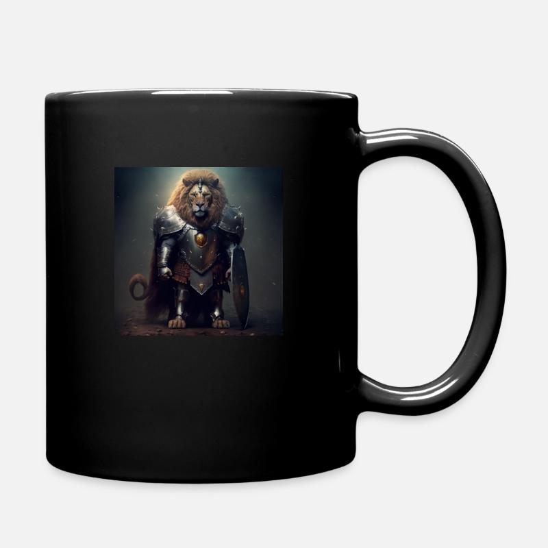 Guerrier Lion - Mug uni - noir
