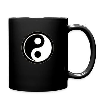 Yin Yang - Tasse einfarbig - Schwarz - Rechts