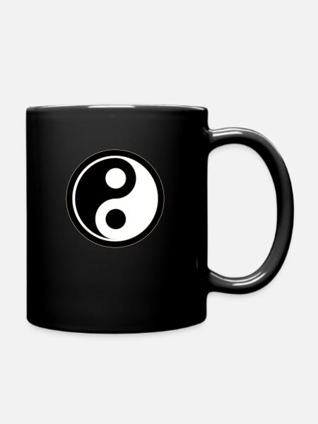 Yin Yang - Tasse einfarbig - Schwarz