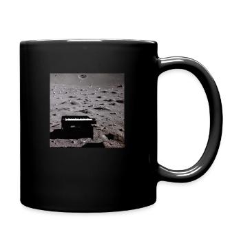 piano on the moon - Full Colour Mug - black - Right