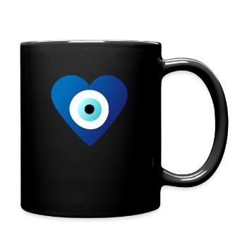 Nazar Herz - Tasse einfarbig - Schwarz - Rechts