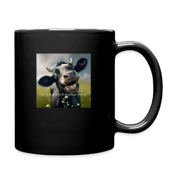bonheur - Mug uni - noir - Droite