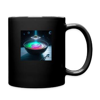 A portal to another dimension - Tasse einfarbig - Schwarz - Rechts