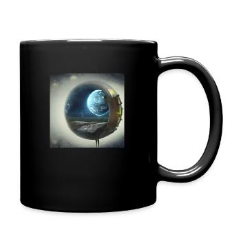 Cosmic Creativity 7 - Tasse einfarbig - Schwarz - Rechts