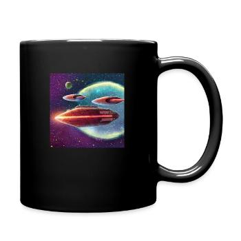 Cosmic Creativity 11 - Tasse einfarbig - Schwarz - Rechts