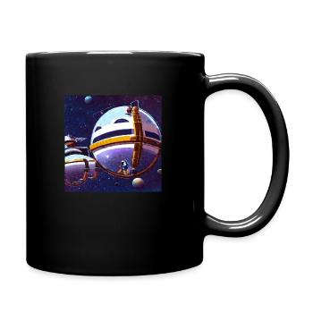 Cosmic Creativity 10 - Tasse einfarbig - Schwarz - Rechts