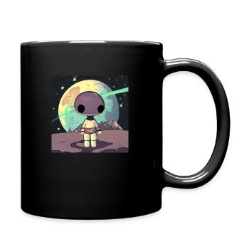 Cosmic Creativity 16 - Tasse einfarbig - Schwarz - Rechts