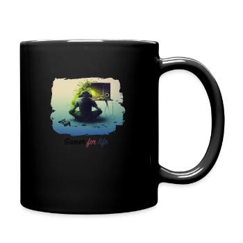 gamer for life - Mug uni - noir - Droite