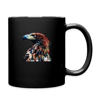 Adlerkopf, eagle in carne griffiths style - Full Colour Mug - black - Right