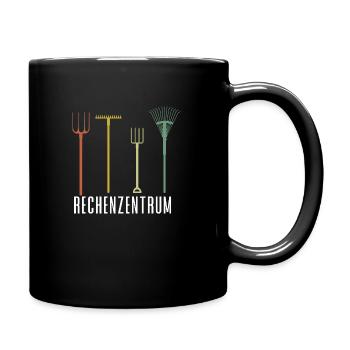 Rechenzentrum Lustiges Rechner Computer EDV Server - Tasse einfarbig - Schwarz - Rechts