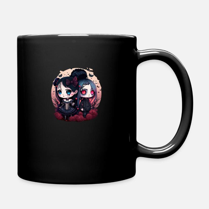 Goth Kawaii Anime Chibi Horror - Tasse einfarbig - Schwarz