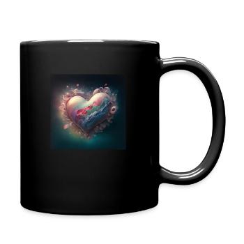 coeur galaxie - Mug uni - noir - Droite