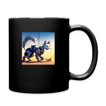 Confidence Cat - Full Colour Mug - black - Right