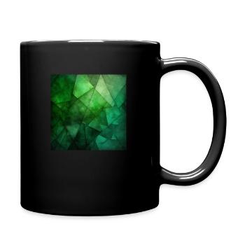 art abstrait vert émeraude - Mug uni - noir - Droite