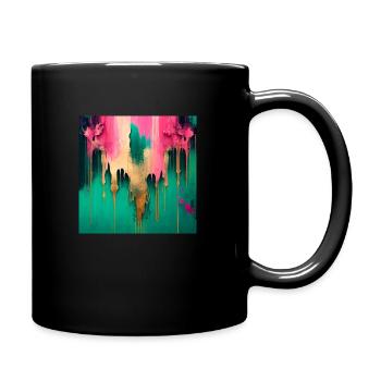 Der Splash - Tasse einfarbig - Schwarz - Rechts