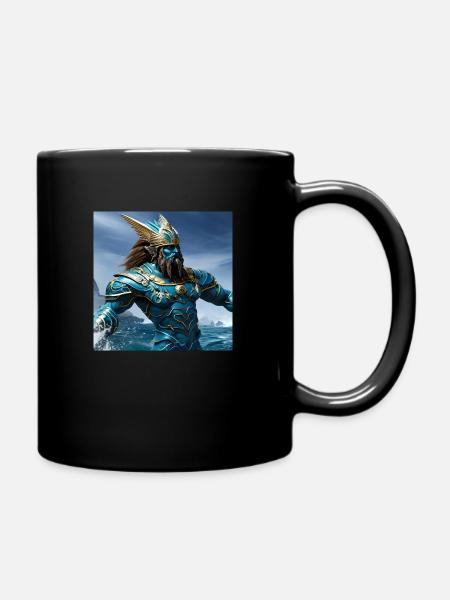 Poséidon Neptun Njörd Aegir Fusion - Mug uni - noir