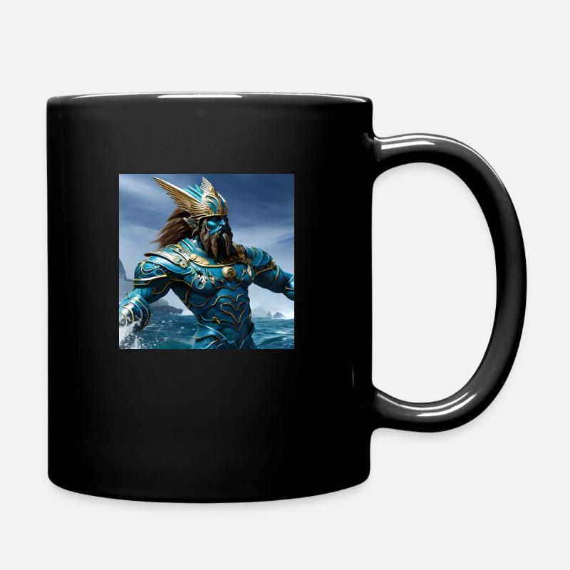 Poseidon Neptun Njörd Aegir Fusion - Tasse einfarbig - Schwarz