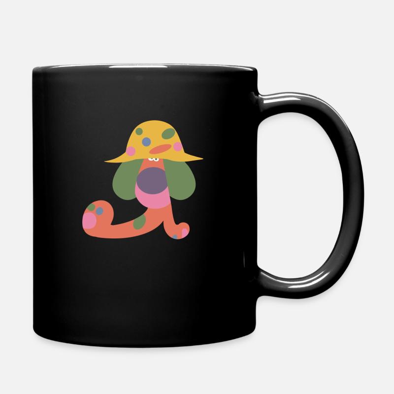 Herding dog Dog with hat - Full Colour Mug - black