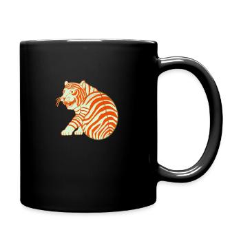 Tangerine Tiger - Tasse einfarbig - Schwarz - Rechts