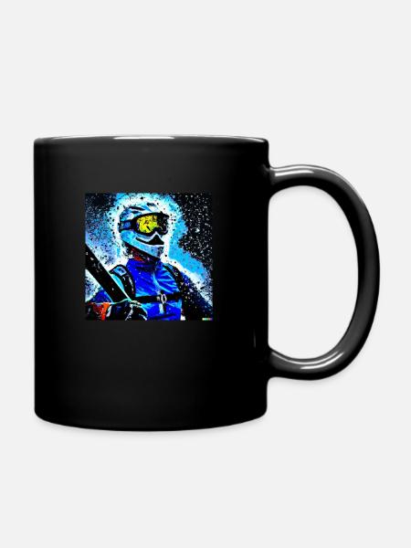Freeskier - Tasse einfarbig - Schwarz