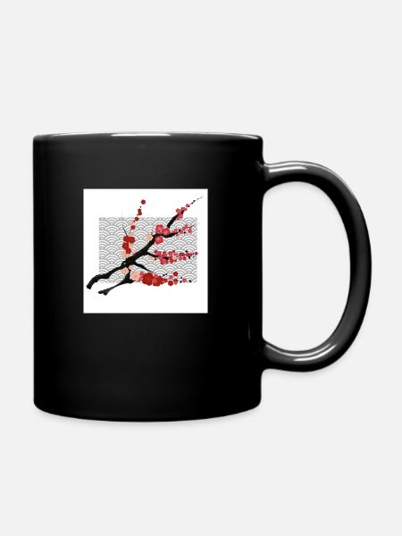 sakura - Full Colour Mug - black