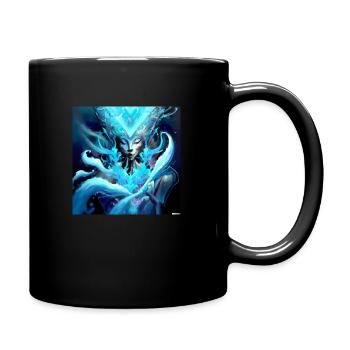 Art numérique Blue Ghost - Mug uni - noir - Droite