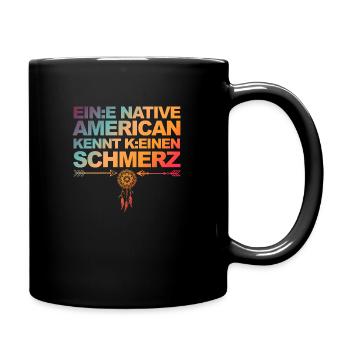 Lustiger Spruch über Gendern & Wokeness - Tasse einfarbig - Schwarz - Rechts
