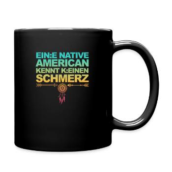 Lustiger Spruch über Gendern & Wokeness - Tasse einfarbig - Schwarz - Rechts