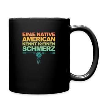 Lustiger Spruch über Gendern & Wokeness - Tasse einfarbig - Schwarz - Rechts