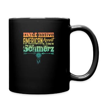 Lustiger Spruch & Parodie über Gendern & Wokeness - Tasse einfarbig - Schwarz - Rechts