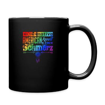 Lustiger Spruch & Satire über Gendern & Wokeness - Tasse einfarbig - Schwarz - Rechts