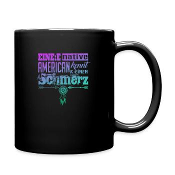 Lustiger Spruch & Satire über Gendern & Wokeness - Tasse einfarbig - Schwarz - Rechts