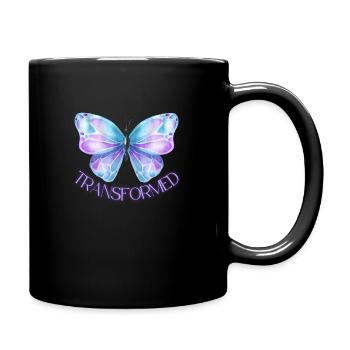 Butterfly Transformed (Schmetterling) - Tasse einfarbig - Schwarz - Rechts