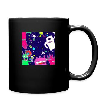 Cosmic Warriors: Space & Comics United - Tasse einfarbig - Schwarz - Rechts