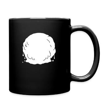 Melting snowball - Full Colour Mug - black - Right