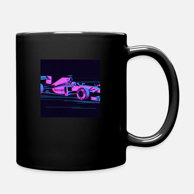 Formel 3 Auto - Tasse einfarbig - Schwarz
