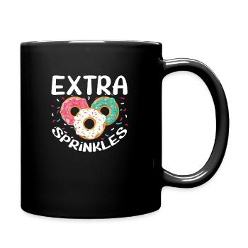 Extra Sprinkles - Bonbons amusants pour les amateurs de beignets - Mug uni - noir - Droite