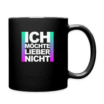 Bartleby der Schreiber - Ich möchte lieber nicht - Tasse einfarbig - Schwarz - Rechts