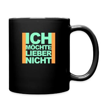 Bartleby der Schreiber - Ich möchte lieber nicht - Tasse einfarbig - Schwarz - Rechts