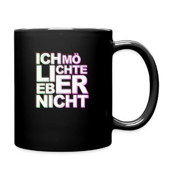 Bartleby der Schreiber - Ich möchte lieber nicht - Tasse einfarbig - Schwarz - Rechts
