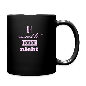 Bartleby der Schreiber - Ich möchte lieber nicht - Tasse einfarbig - Schwarz - Rechts