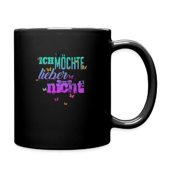 Bartleby der Schreiber - Ich möchte lieber nicht - Tasse einfarbig - Schwarz - Rechts