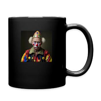 Vladimir Poutine est un clown avec une casquette de fou - Mug uni - noir - Droite