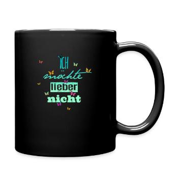 Bartleby der Schreiber - Ich möchte lieber nicht - Tasse einfarbig - Schwarz - Rechts