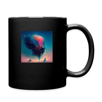 Dystopian cloud - Full Colour Mug - black - Right