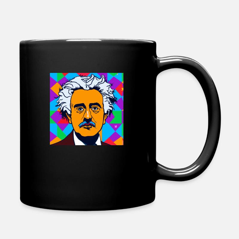 pop Art Alberto Einsteino - Tasse einfarbig - Schwarz